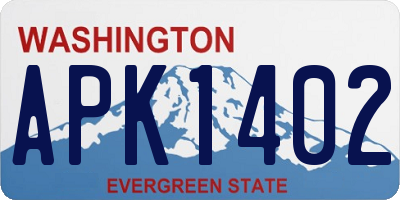 WA license plate APK1402