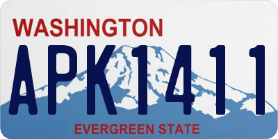 WA license plate APK1411