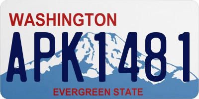 WA license plate APK1481