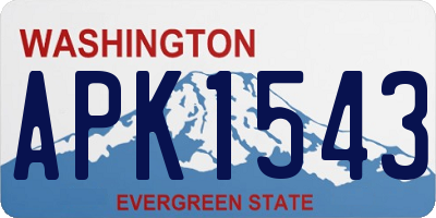 WA license plate APK1543