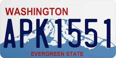 WA license plate APK1551
