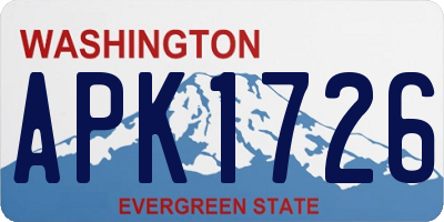 WA license plate APK1726