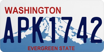 WA license plate APK1742