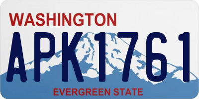 WA license plate APK1761
