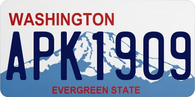 WA license plate APK1909