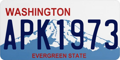 WA license plate APK1973