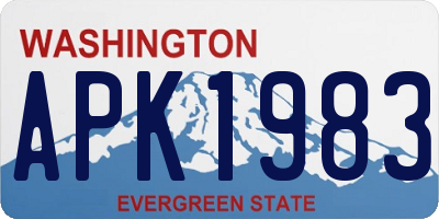 WA license plate APK1983