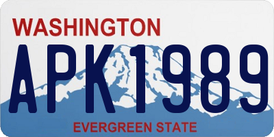 WA license plate APK1989
