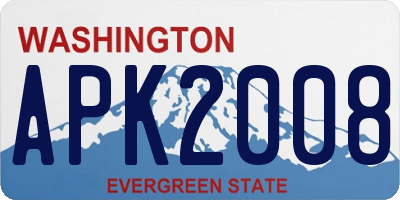 WA license plate APK2008