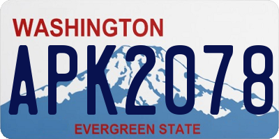 WA license plate APK2078
