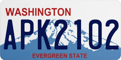 WA license plate APK2102