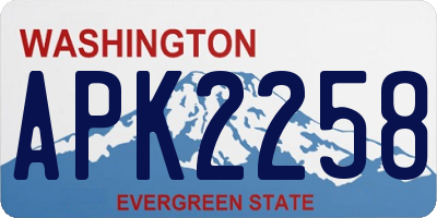 WA license plate APK2258