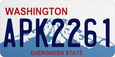 WA license plate APK2261