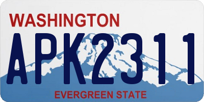 WA license plate APK2311