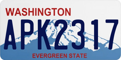 WA license plate APK2317