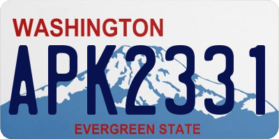 WA license plate APK2331