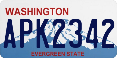 WA license plate APK2342