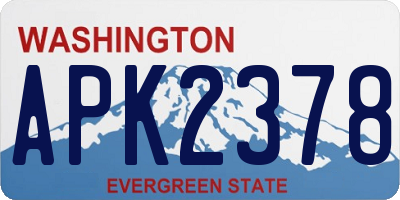 WA license plate APK2378