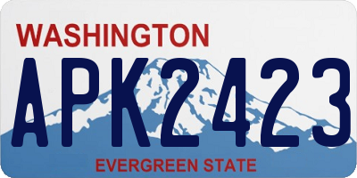 WA license plate APK2423