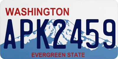 WA license plate APK2459