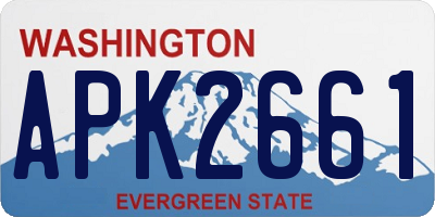 WA license plate APK2661