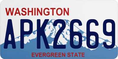 WA license plate APK2669