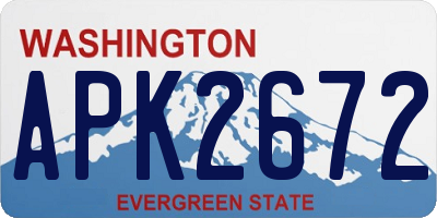 WA license plate APK2672