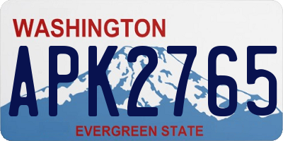 WA license plate APK2765