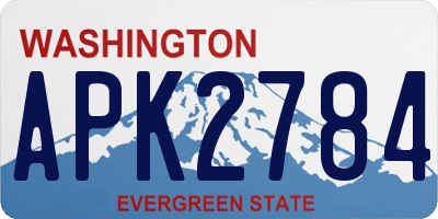 WA license plate APK2784