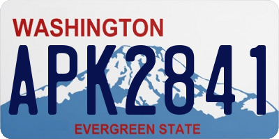 WA license plate APK2841