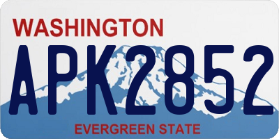 WA license plate APK2852