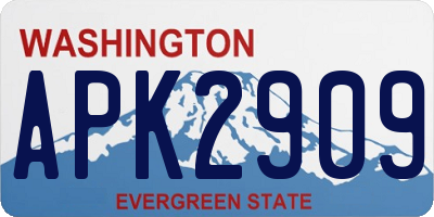 WA license plate APK2909