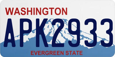 WA license plate APK2933