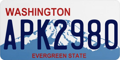 WA license plate APK2980