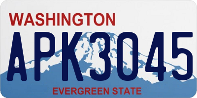 WA license plate APK3045