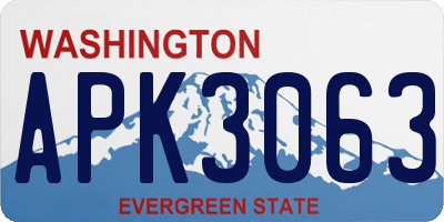 WA license plate APK3063