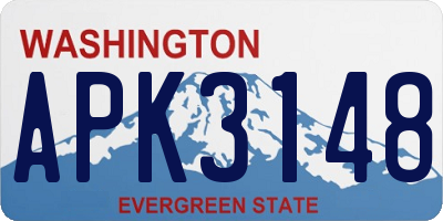 WA license plate APK3148