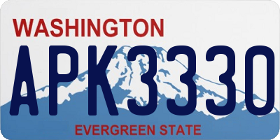 WA license plate APK3330