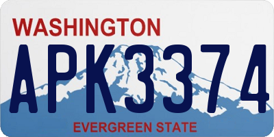 WA license plate APK3374
