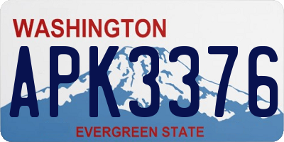WA license plate APK3376