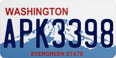 WA license plate APK3398
