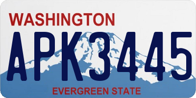 WA license plate APK3445