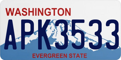 WA license plate APK3533