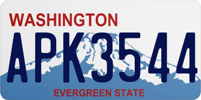 WA license plate APK3544