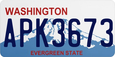 WA license plate APK3673