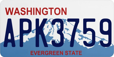 WA license plate APK3759
