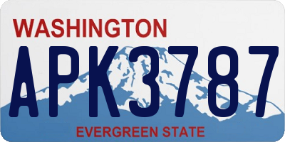 WA license plate APK3787