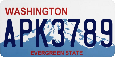 WA license plate APK3789
