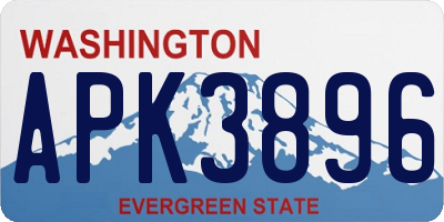 WA license plate APK3896