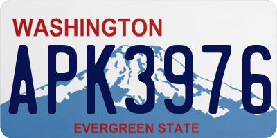 WA license plate APK3976